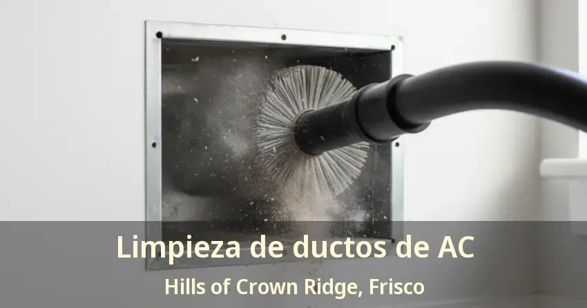 Limpieza de ductos de AC Hills of Crown Ridge, Frisco - TX