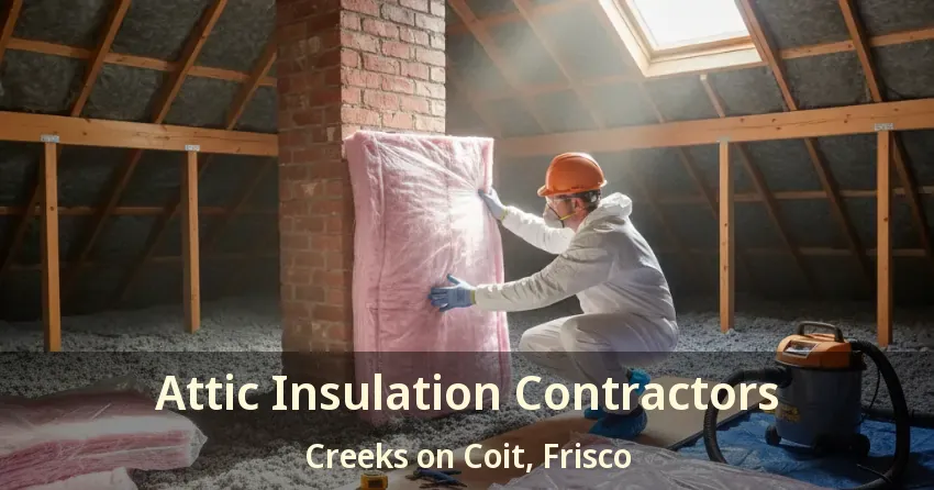 Attic Insulation Contractors Creeks on Coit, Frisco - TX