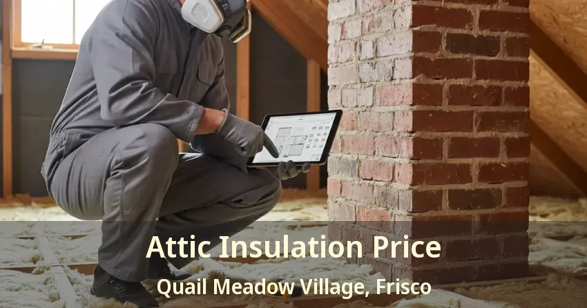 Attic Insulation Price Quail Meadow Village, Frisco - TX