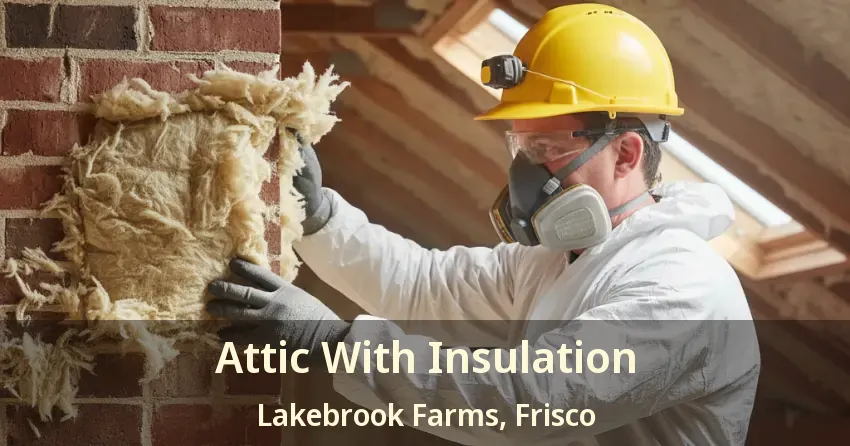 Attic With Insulation Lakebrook Farms, Frisco - TX