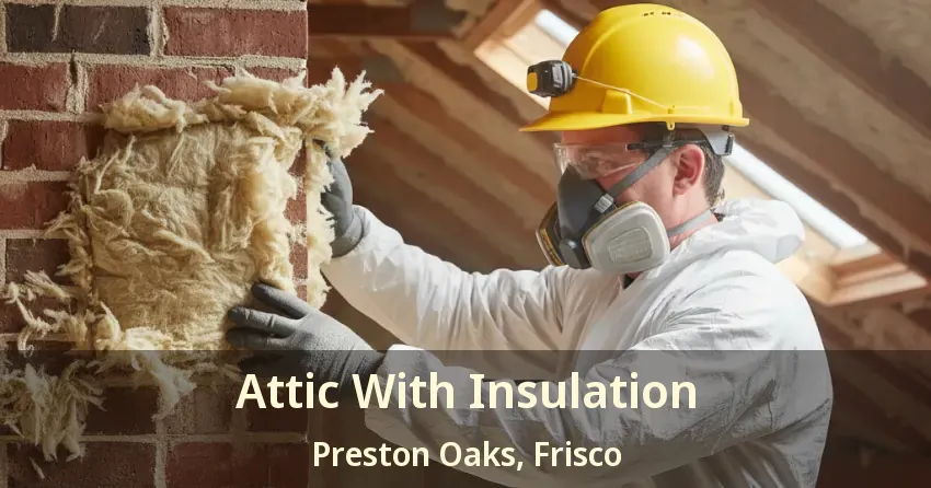 Attic With Insulation Preston Oaks, Frisco - TX