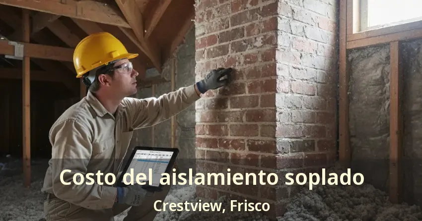 Costo del aislamiento soplado Crestview, Frisco - TX