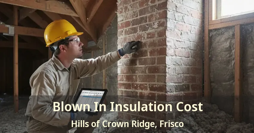 Blown In Insulation Cost Hills of Crown Ridge, Frisco - TX