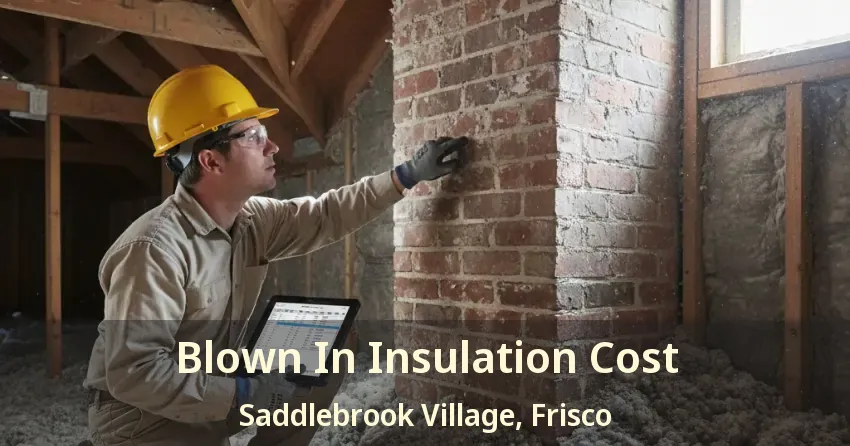 Blown In Insulation Cost Saddlebrook Village, Frisco - TX