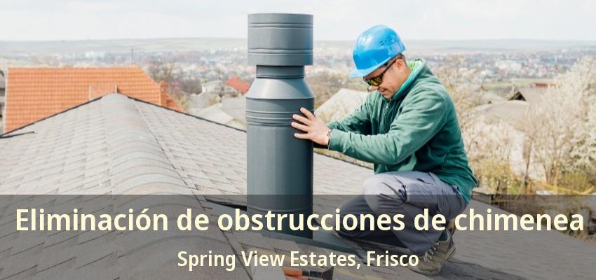 Eliminación de obstrucciones de chimenea Spring View Estates, Frisco - TX