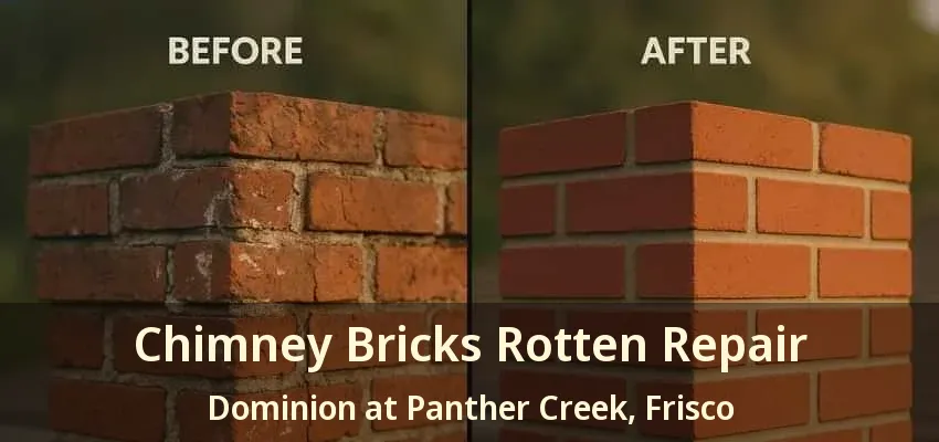 Chimney Bricks Rotten Repair Dominion at Panther Creek, Frisco - TX