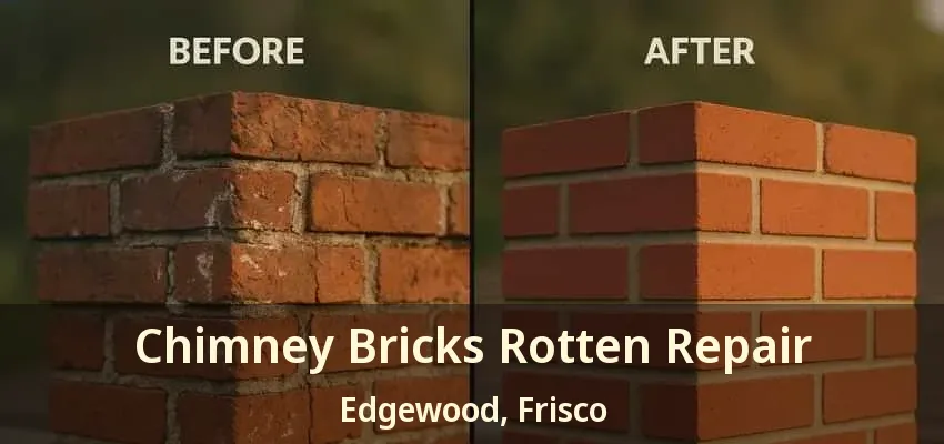 Chimney Bricks Rotten Repair Edgewood, Frisco - TX