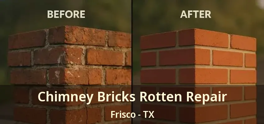 Chimney Bricks Rotten Repair Frisco - TX