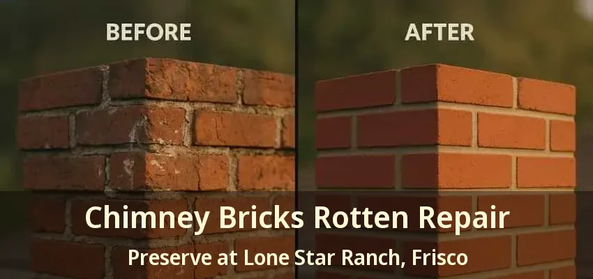 Chimney Bricks Rotten Repair Preserve at Lone Star Ranch, Frisco - TX