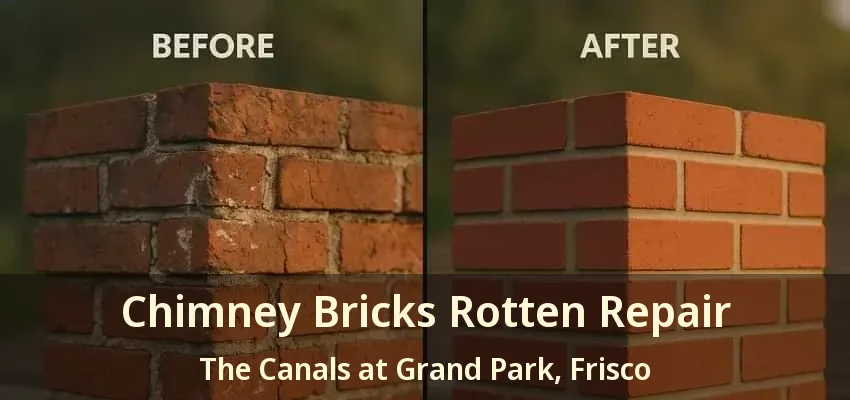 Chimney Bricks Rotten Repair The Canals at Grand Park, Frisco - TX