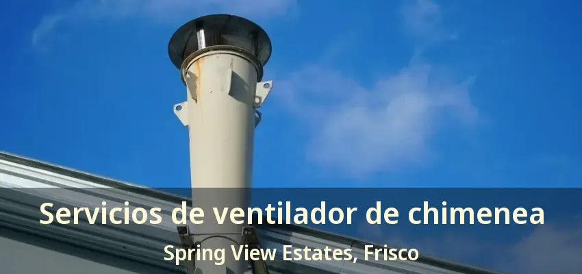 Servicios de ventilador de chimenea Spring View Estates, Frisco - TX