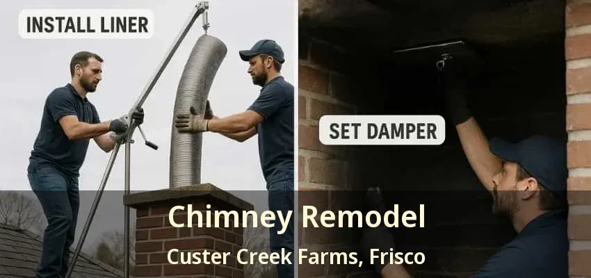 Chimney Remodel Custer Creek Farms, Frisco - TX