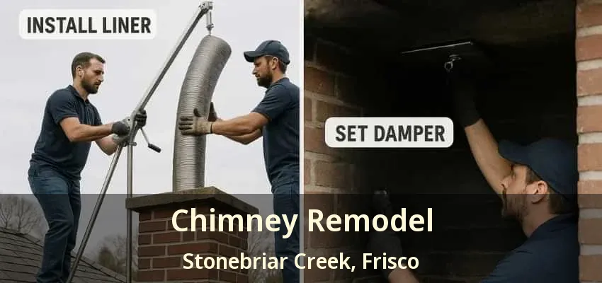 Chimney Remodel Stonebriar Creek, Frisco - TX