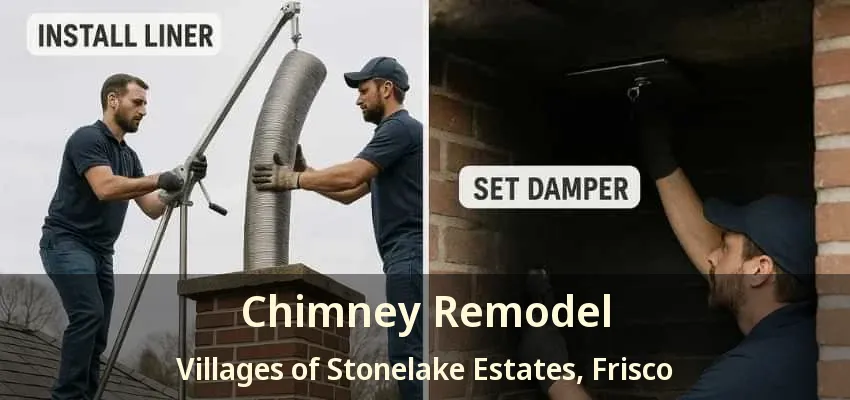 Chimney Remodel Villages of Stonelake Estates, Frisco - TX