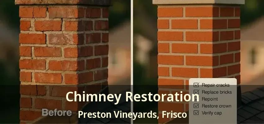 Chimney Restoration Preston Vineyards, Frisco - TX