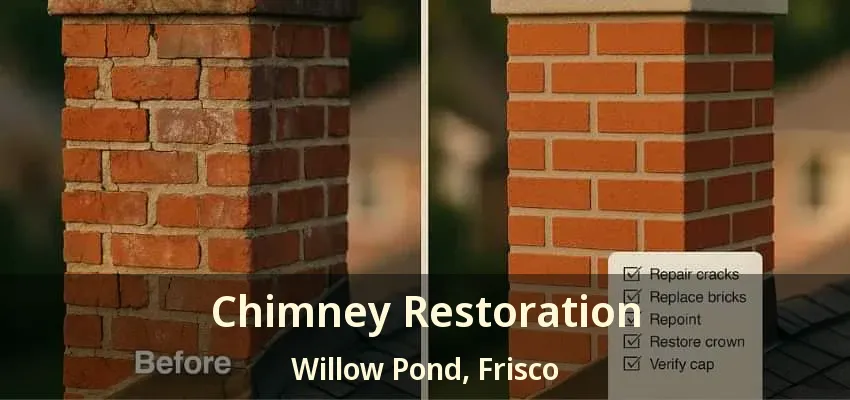 Chimney Restoration Willow Pond, Frisco - TX