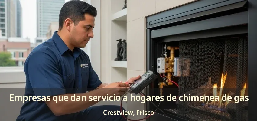 Empresas que dan servicio a hogares de chimenea de gas Crestview, Frisco - TX