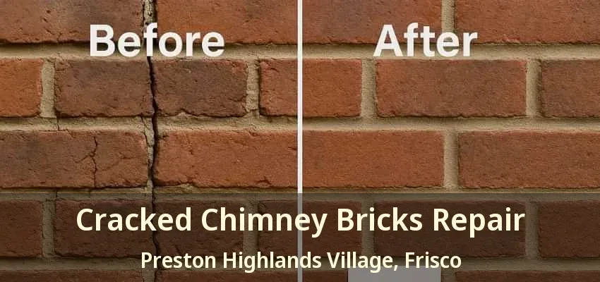 Cracked Chimney Bricks Repair Preston Highlands Village, Frisco - TX