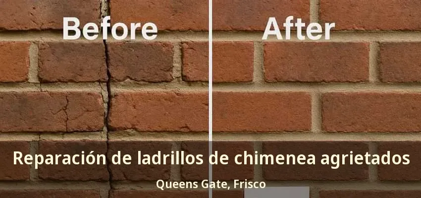 Reparación de ladrillos de chimenea agrietados Queens Gate, Frisco - TX