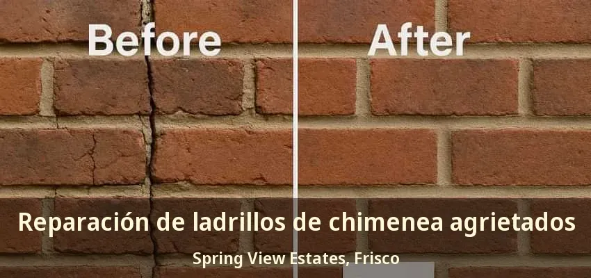 Reparación de ladrillos de chimenea agrietados Spring View Estates, Frisco - TX