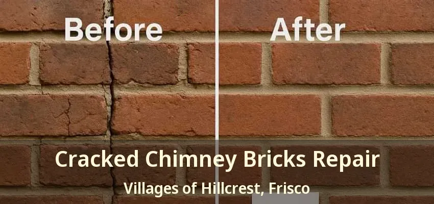 Cracked Chimney Bricks Repair Villages of Hillcrest, Frisco - TX