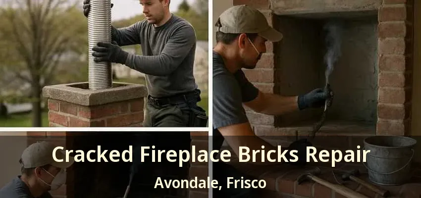 Cracked Fireplace Bricks Repair Avondale, Frisco - TX