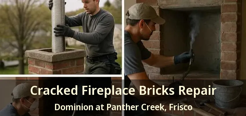 Cracked Fireplace Bricks Repair Dominion at Panther Creek, Frisco - TX