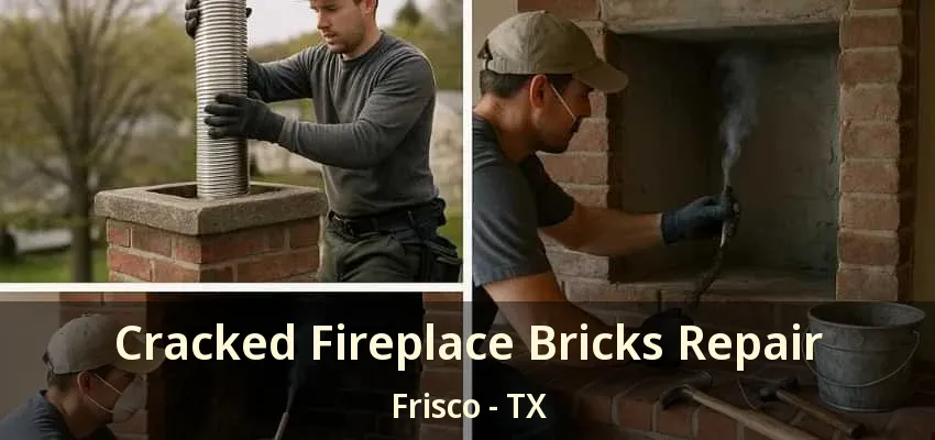 Cracked Fireplace Bricks Repair Frisco - TX