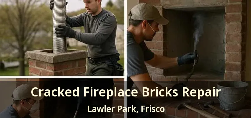 Cracked Fireplace Bricks Repair Lawler Park, Frisco - TX