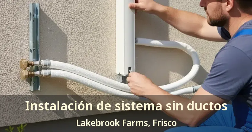 Instalación de sistema sin ductos Lakebrook Farms, Frisco - TX Instalación de sistema sin ductos Lakebrook Farms, Frisco - TX