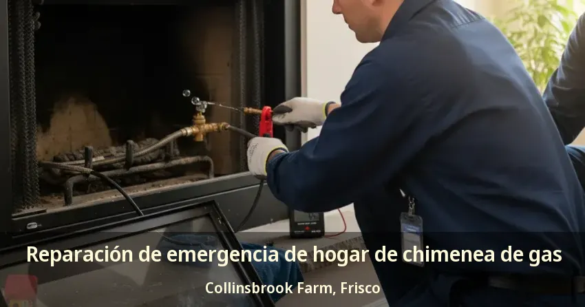 Reparación de emergencia de hogar de chimenea de gas Collinsbrook Farm, Frisco - TX