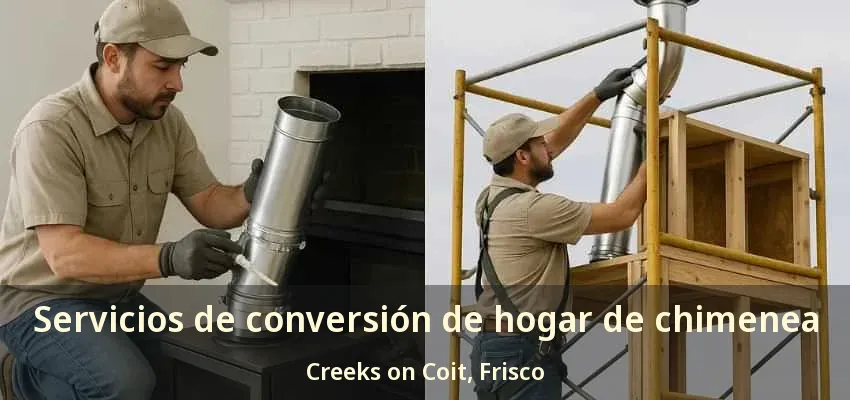 Servicios de conversión de hogar de chimenea Creeks on Coit, Frisco - TX