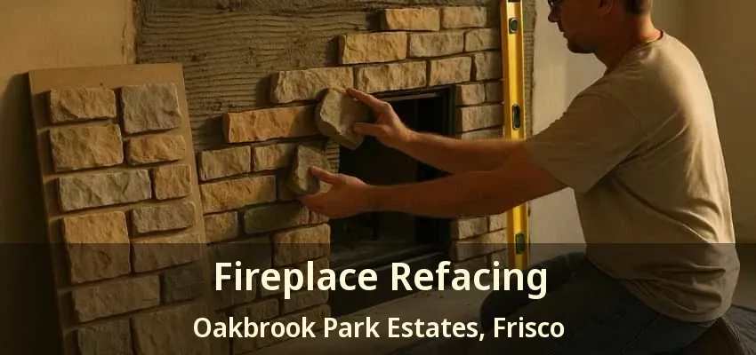 Fireplace Refacing Oakbrook Park Estates, Frisco - TX