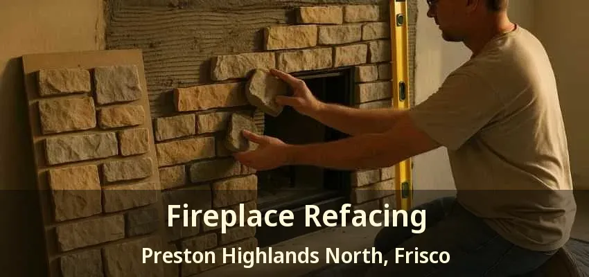 Fireplace Refacing Preston Highlands North, Frisco - TX