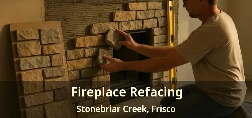 Fireplace Refacing Stonebriar Creek, Frisco - TX