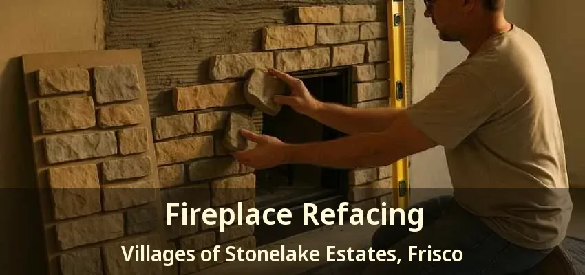 Fireplace Refacing Villages of Stonelake Estates, Frisco - TX