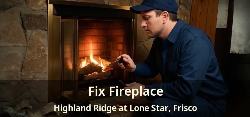 Fix Fireplace Highland Ridge at Lone Star, Frisco - TX