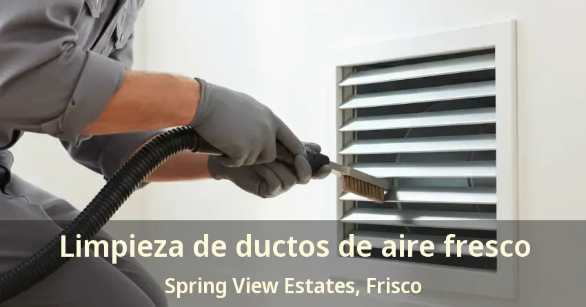 Limpieza de ductos de aire fresco Spring View Estates, Frisco - TX