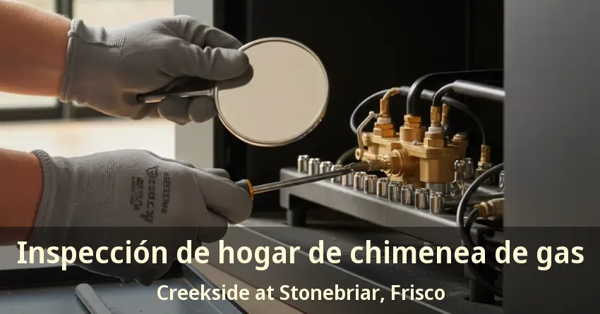Inspección de hogar de chimenea de gas Creekside at Stonebriar, Frisco - TX