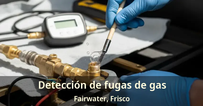 Detección de fugas de gas Fairwater, Frisco - TX Detección de fugas de gas Fairwater, Frisco - TX