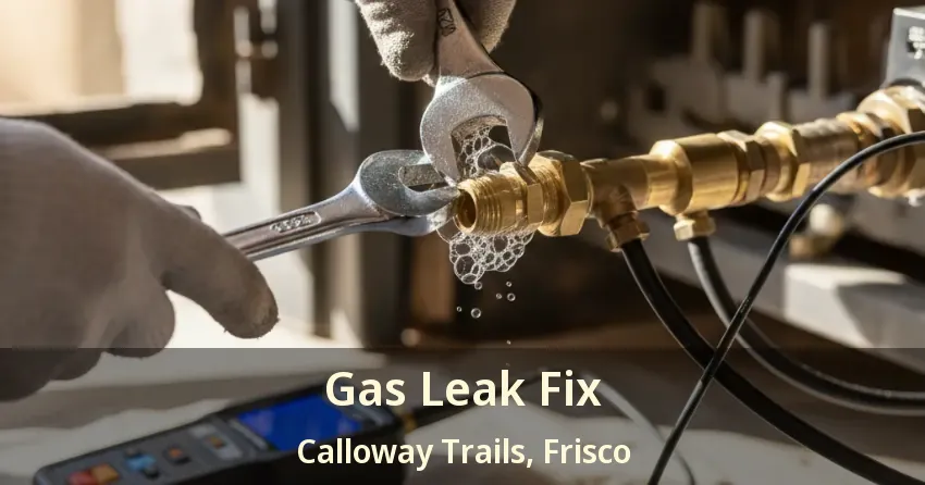 Gas Leak Fix Calloway Trails, Frisco - TX