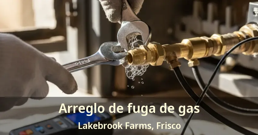 Arreglo de fuga de gas Lakebrook Farms, Frisco - TX