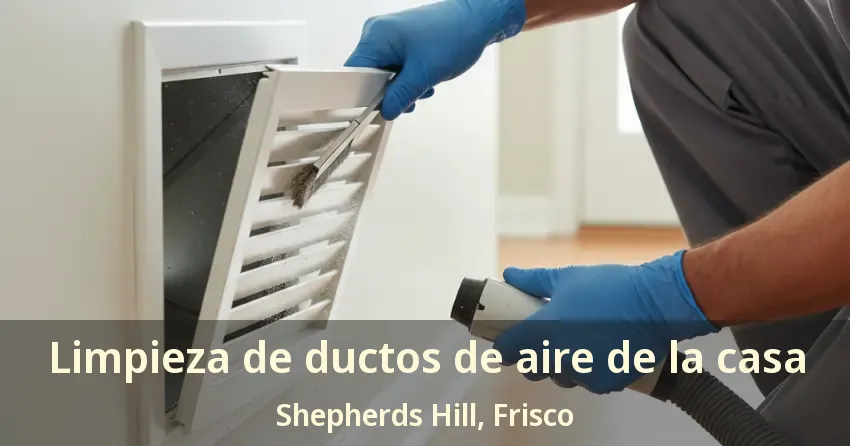 Limpieza de ductos de aire de la casa Shepherds Hill, Frisco - TX