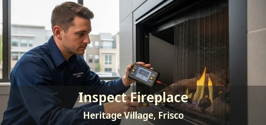 Inspect Fireplace Heritage Village, Frisco - TX