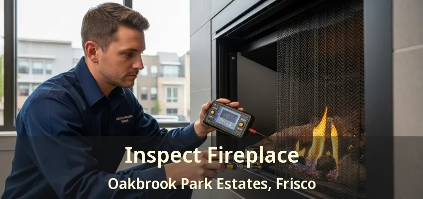 Inspect Fireplace Oakbrook Park Estates, Frisco - TX