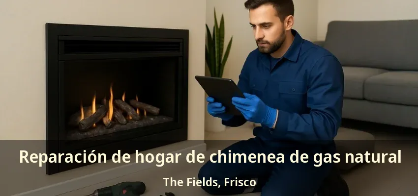 Reparación de hogar de chimenea de gas natural The Fields, Frisco - TX