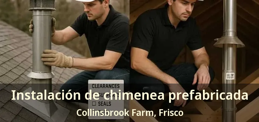 Instalación de chimenea prefabricada Collinsbrook Farm, Frisco - TX Instalación de chimenea prefabricada Collinsbrook Farm, Frisco - TX