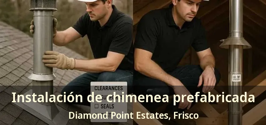 Instalación de chimenea prefabricada Diamond Point Estates, Frisco - TX