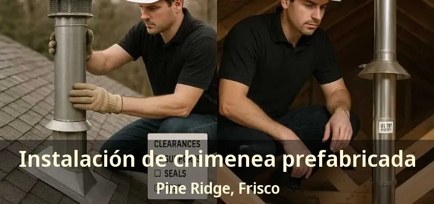 Instalación de chimenea prefabricada Pine Ridge, Frisco - TX