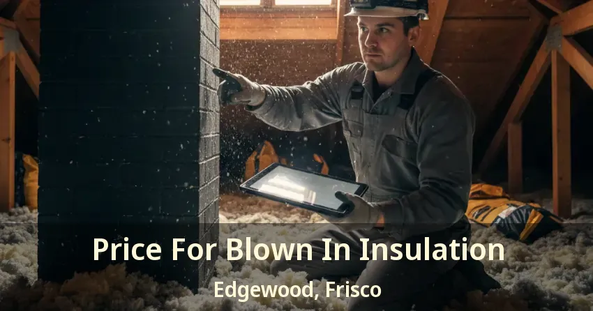Price For Blown In Insulation Edgewood, Frisco - TX